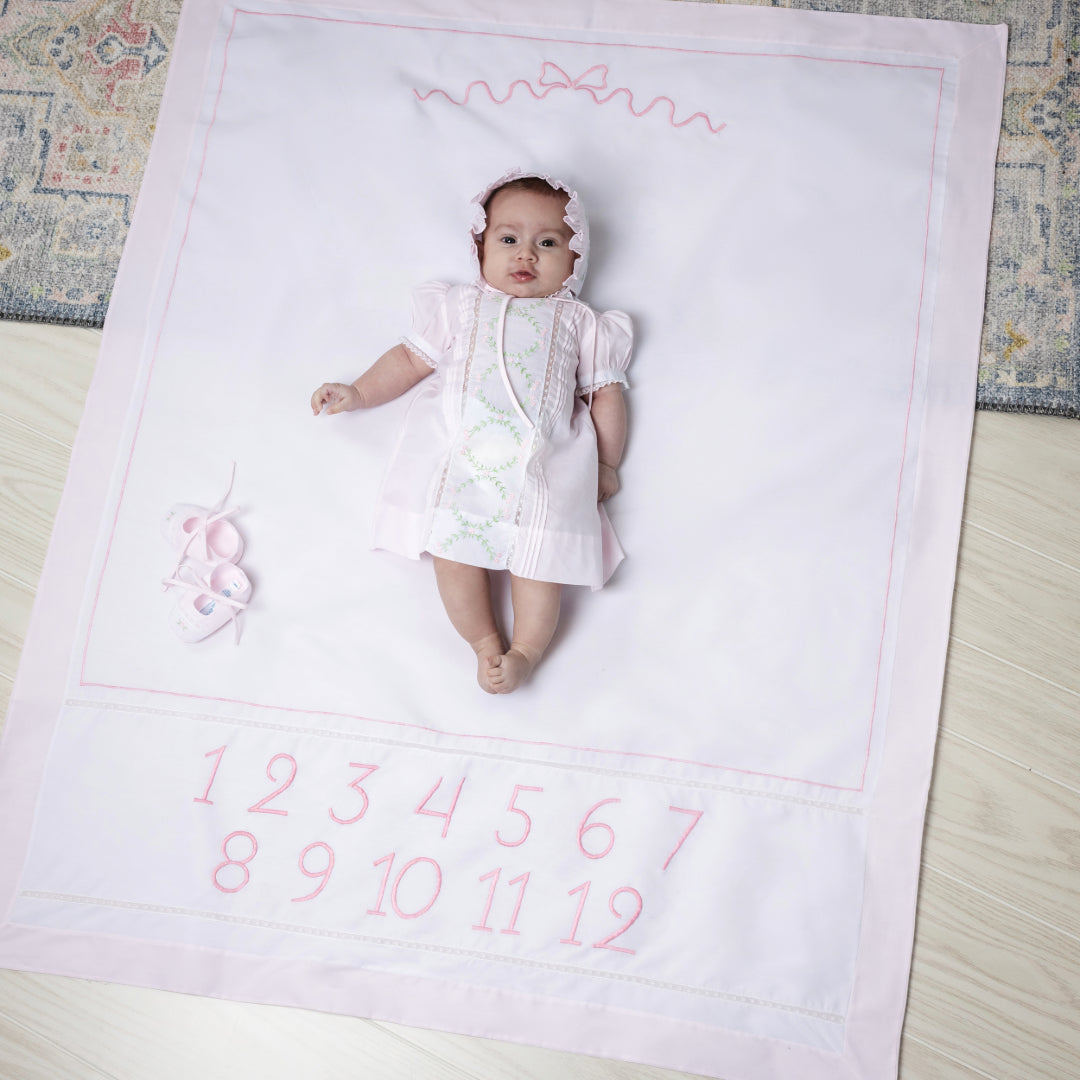 Girls Milestone Blanket