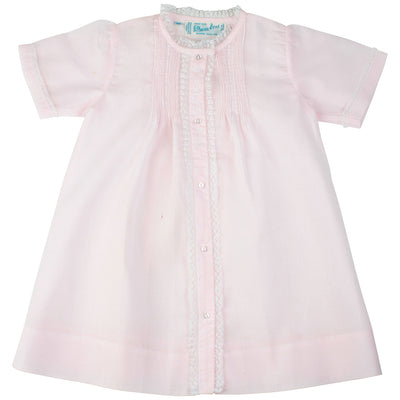 Pink Newborn Lace Folded Daygown