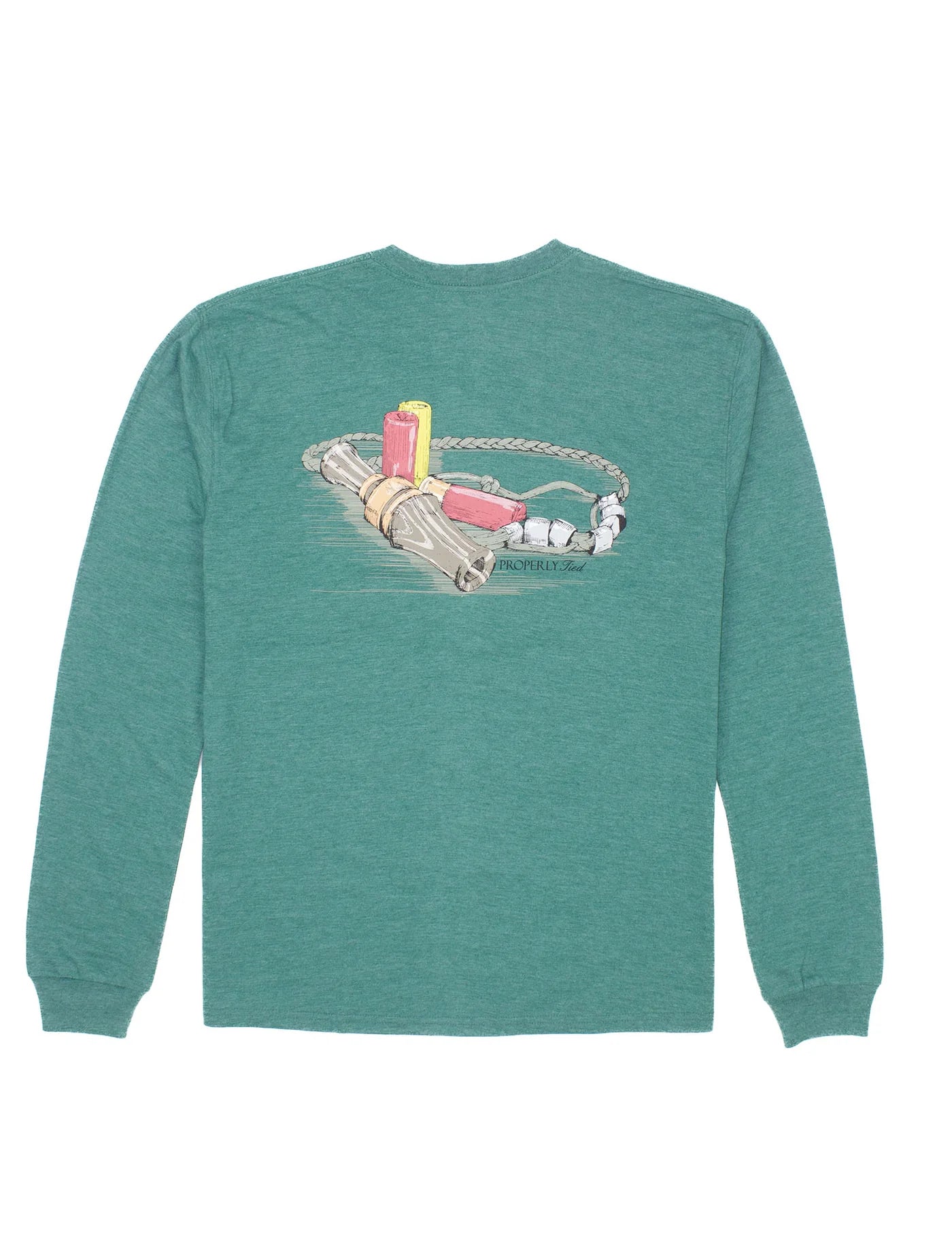 Long Sleeve The Call Tee- Heather Hunter