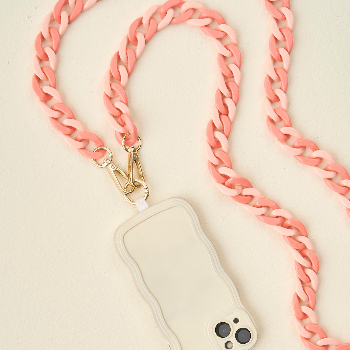 Hold the Phone Crossbody Chain- Duo Rose