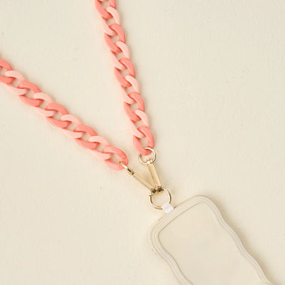 Hold the Phone Crossbody Chain- Duo Rose