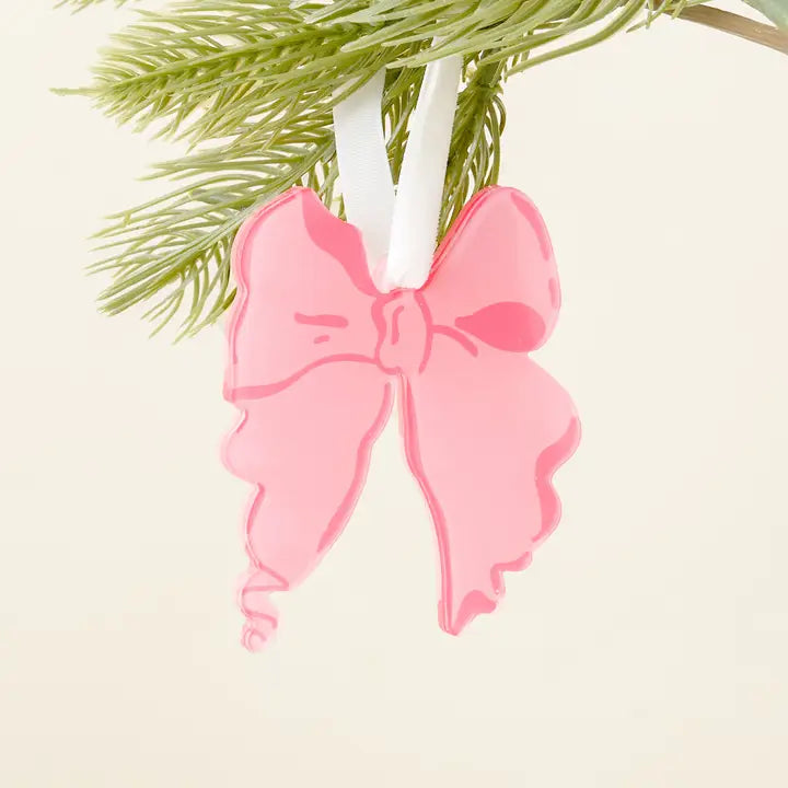 Pink Bow Shape Ornament