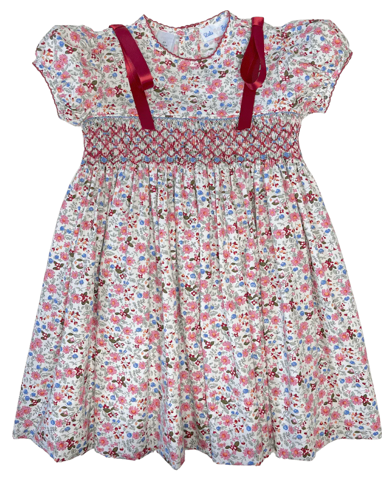 Floral Smock Waist Dress