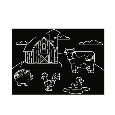 Chalkboard Farm/Jungle Travel Mat Set