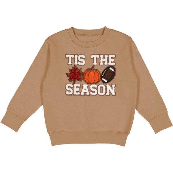 Tis The Season Pumpkin Patch Sweatshirt- Mocha