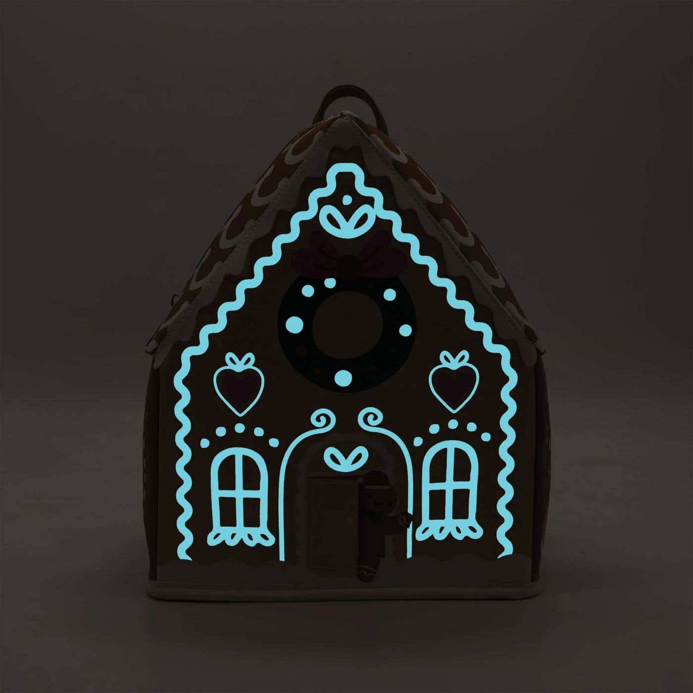 Glow in the Dark Gingerbread House Backpack