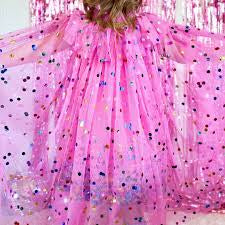 Raspberry Confetti Cape