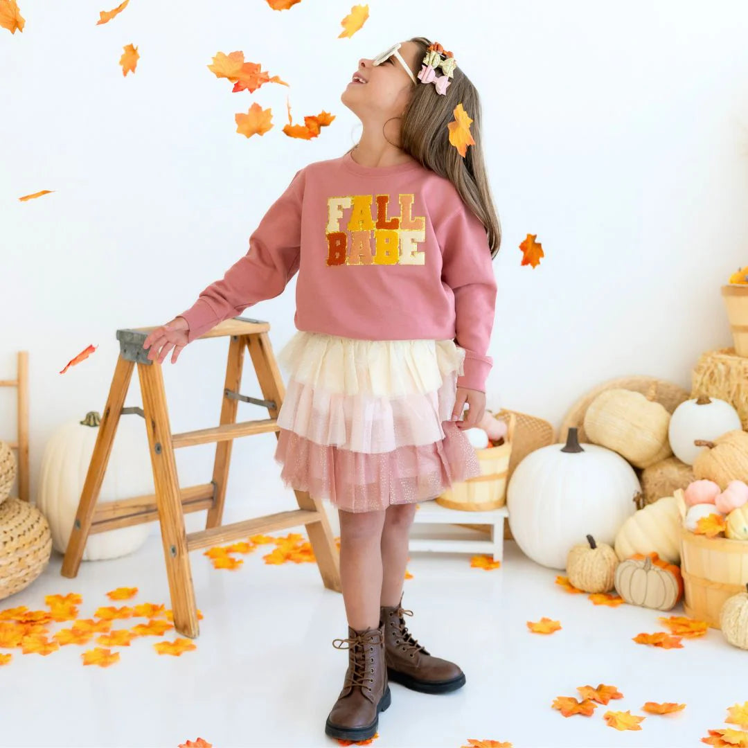 Fall Babe Patch Sweatshirt