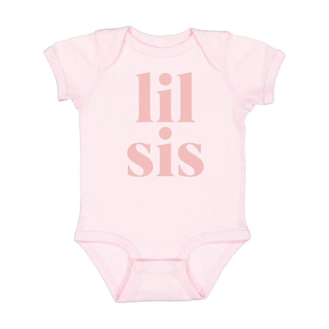 Lil Sis Short Sleeve Bodysuit- Ballet