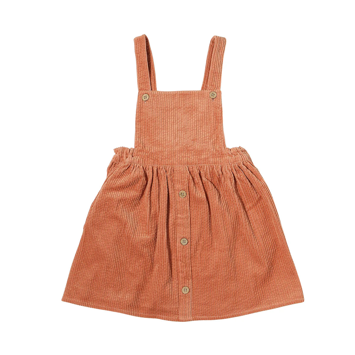 Autumn Pinafore- Dusty Peach