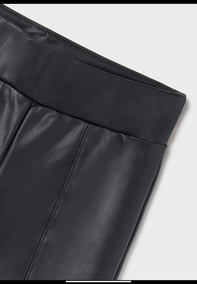 Black Faux Leather Leggings