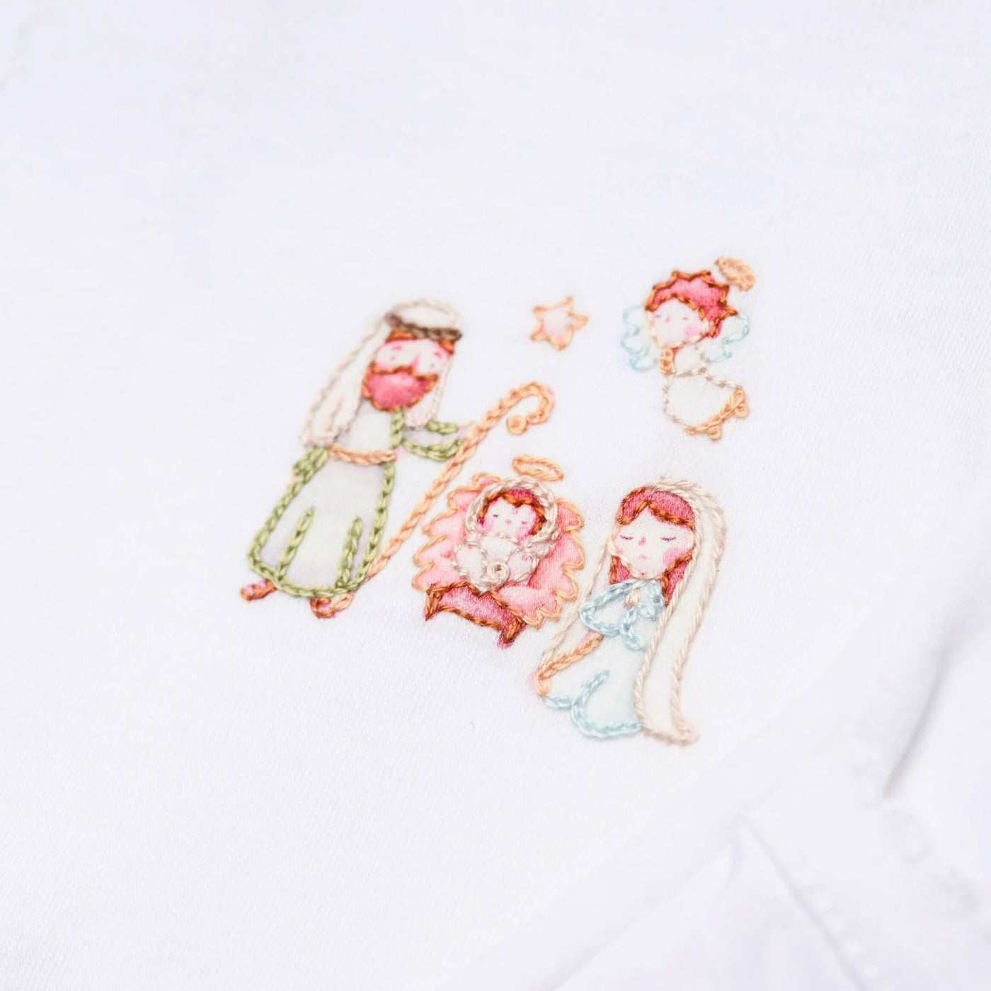 A Child is Born Embroidered Footie