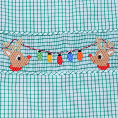 Green Hayes Shortall- Reindeer with Christmas Lights