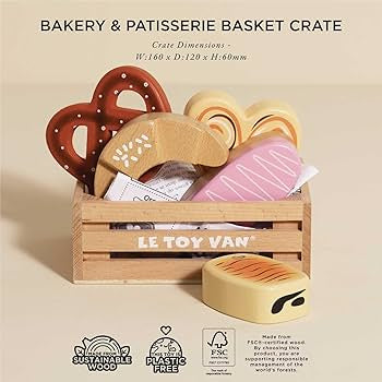 Bakery & Patisserie Wooden Market Crate