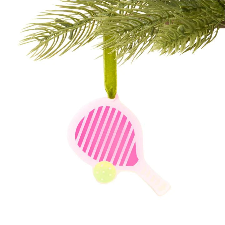 Pink Pickleball Ornament