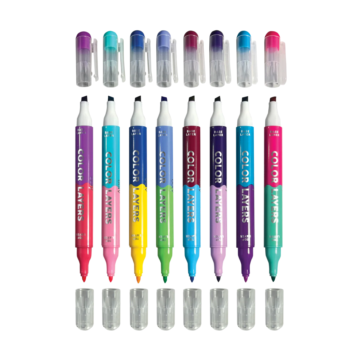 Color Layers Double Ended Layering Markers- Set of 8