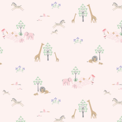 Pink Serene Safari Modal Magnetic Parent Favorite Footie