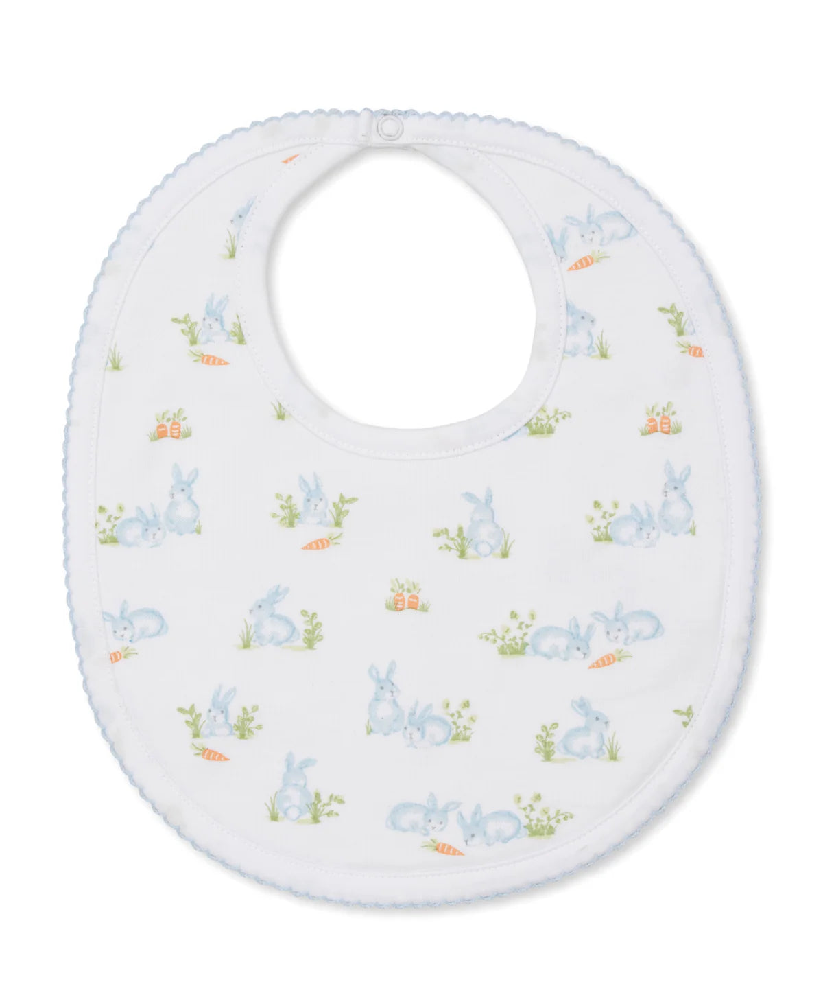 Baby Bunny Patch Blue Bib