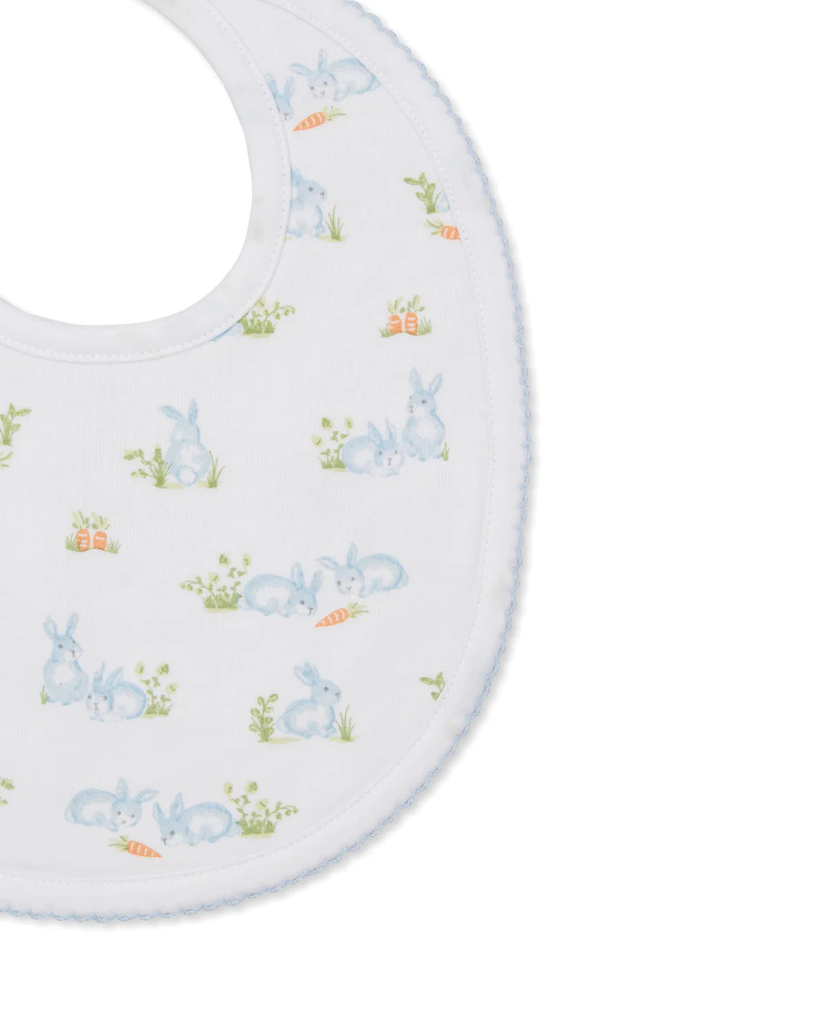 Baby Bunny Patch Blue Bib