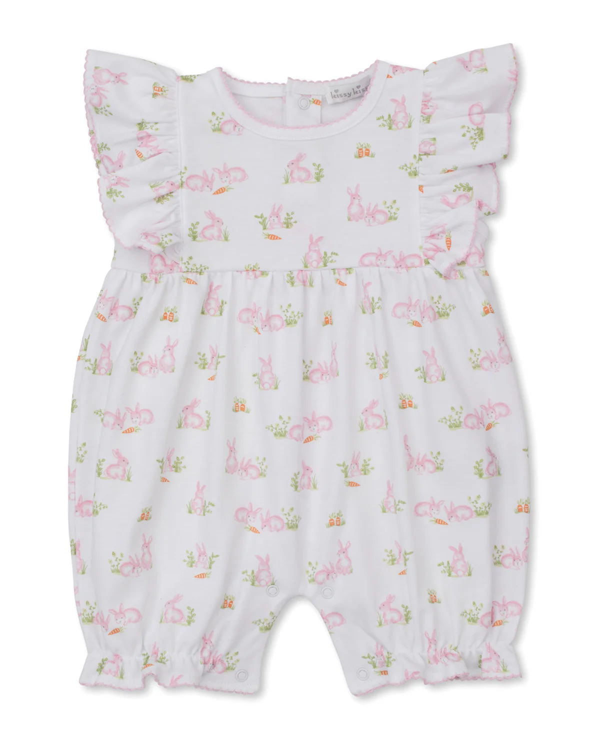 Baby Bunny Patch Pink Print Playsuit