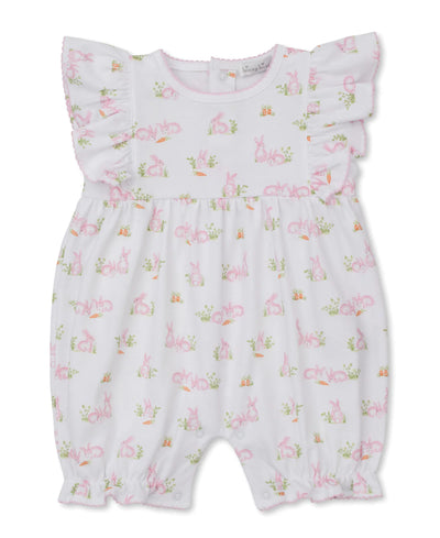 Baby Bunny Patch Pink Print Playsuit