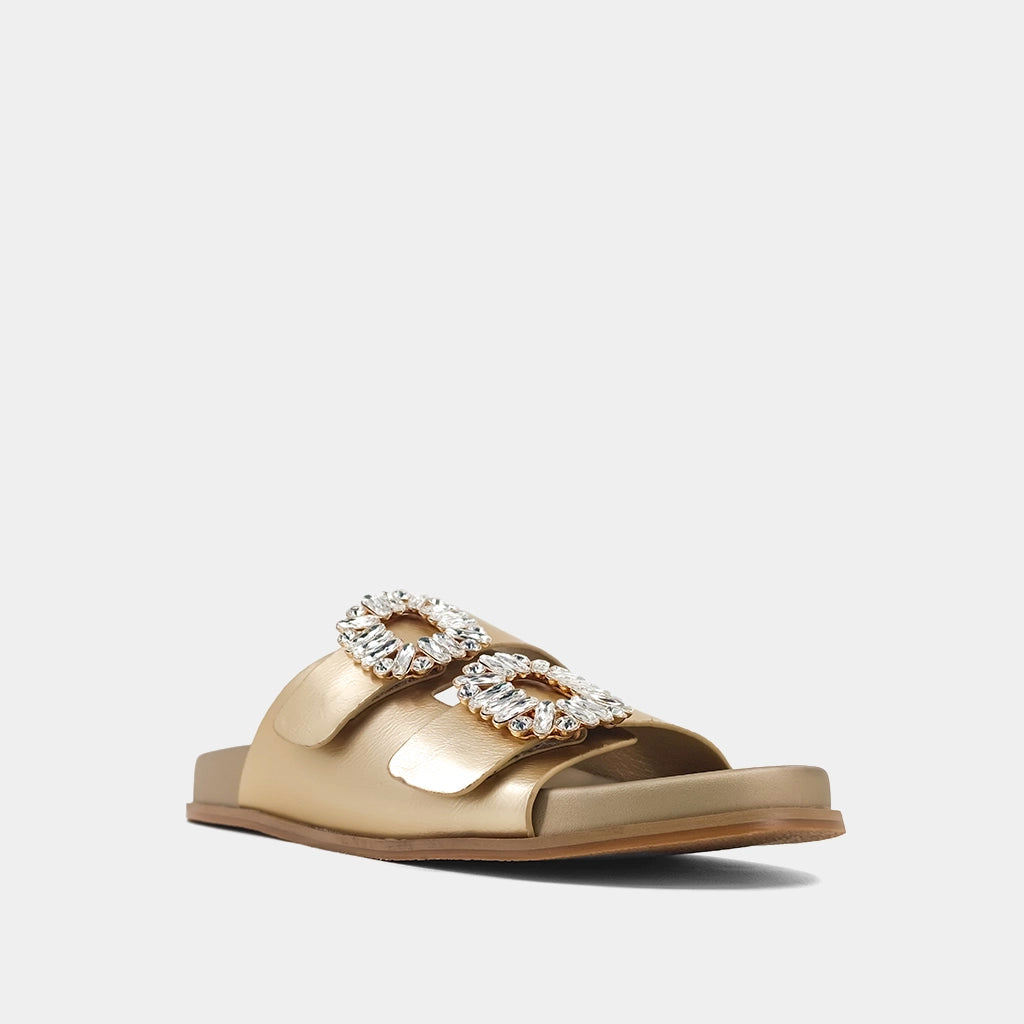 Gold Bridget Kids Shoes