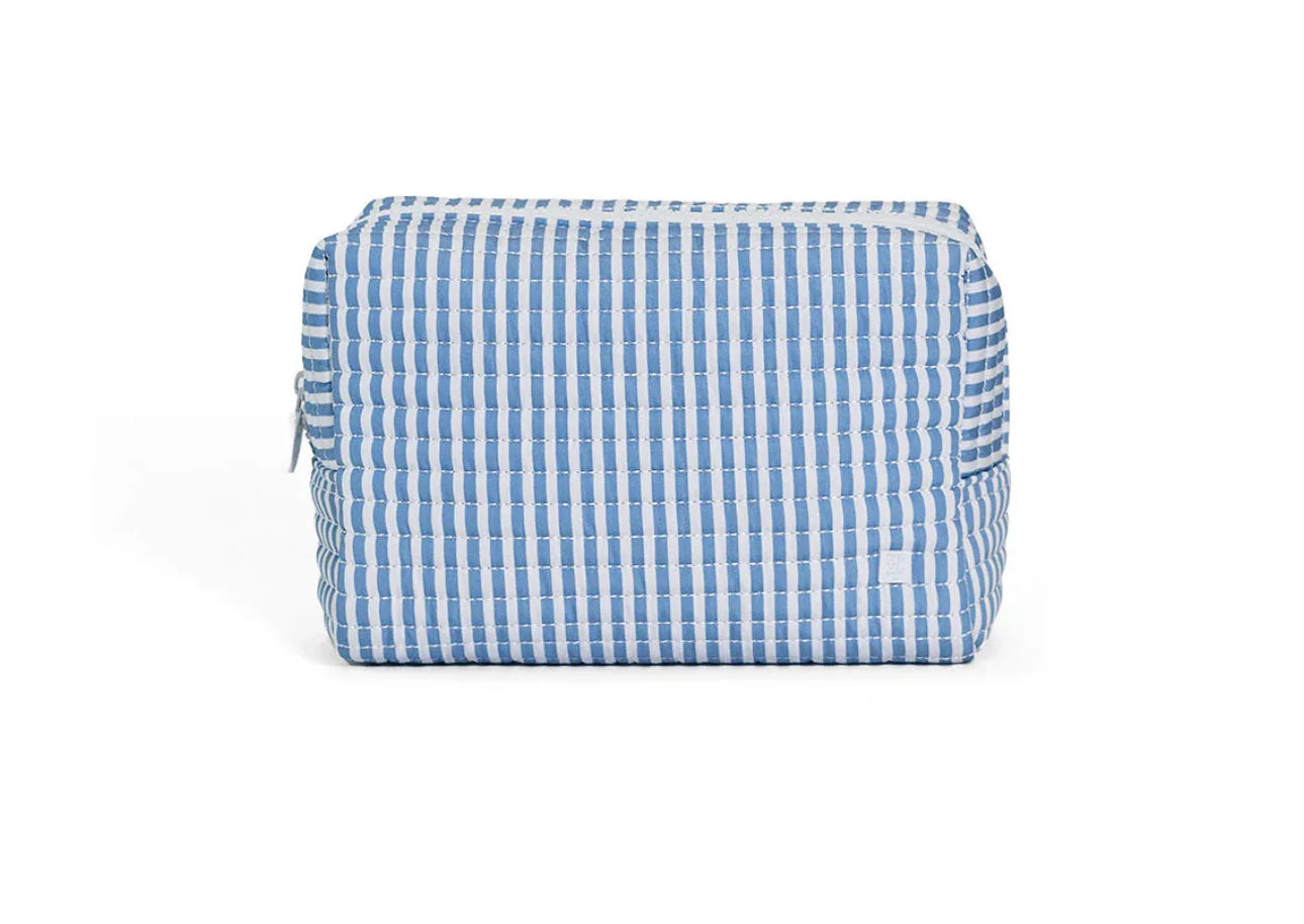 Everyday Bag- Pimlico Stripe Chambray Quilted