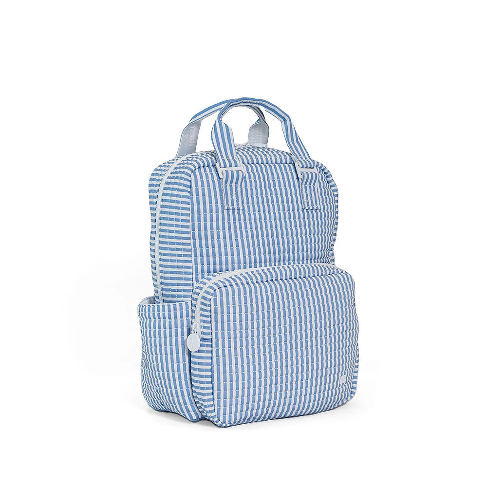 All You Need Convertible Bag- Pimlico Stripe Chambray Quilted