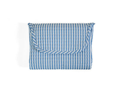 Changing Mat- Pimlico Stripe Chambray Quilted