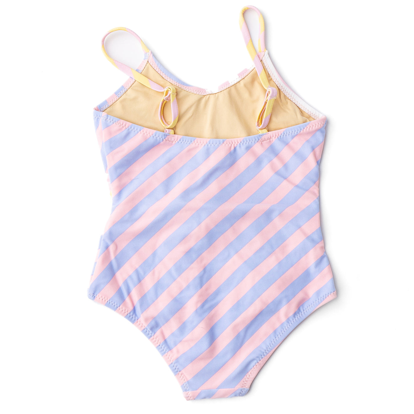 Pastel Stripe Faux Wrap 1 Piece