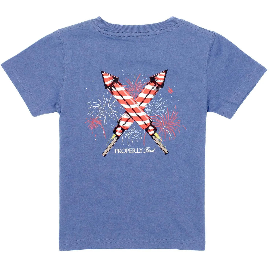 Space Blue Firecracker Tee