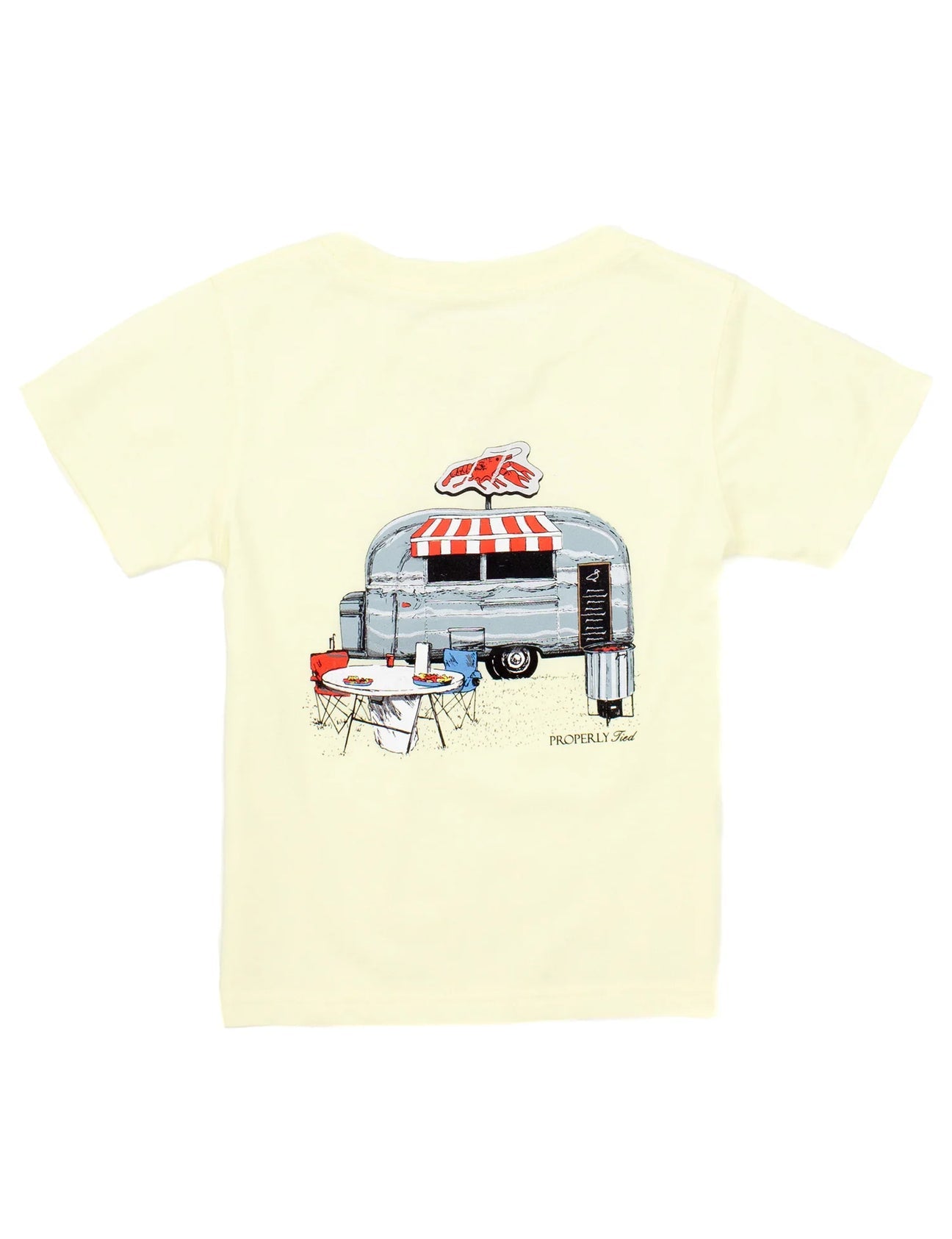 Light Yellow Crawfish To Go Short Sleeve Tee