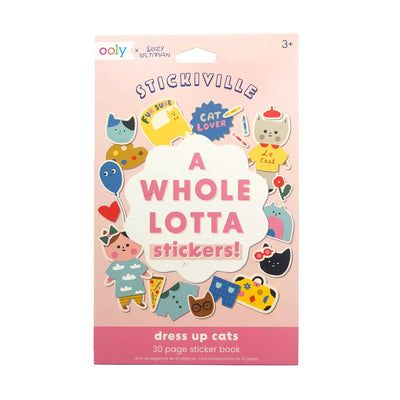 Stickiville x Suzy Ultman: A Whole Lotta Stickers! Sticker Book - Dress Up Cats