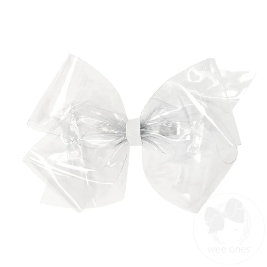 Clear King WeeSplash Colored Vinyl Bow with Plain Wrap