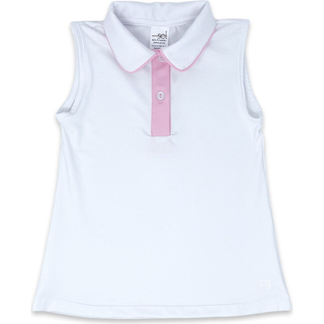 Gabby Shirt - Pure Coconut, Cotton Candy Pink