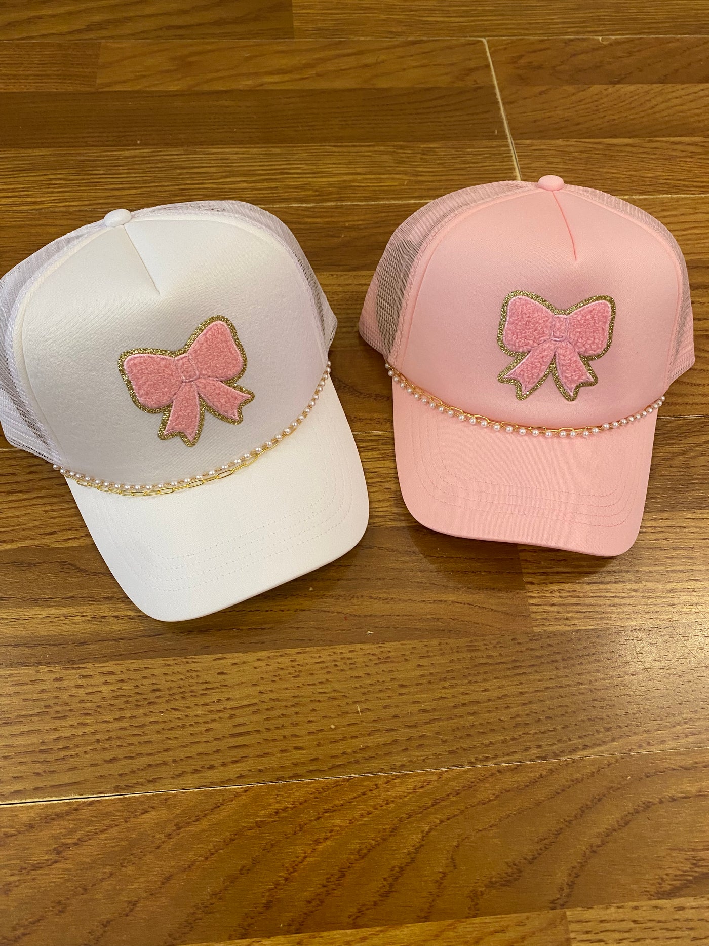 Pink Bow Patch Trucker Hat