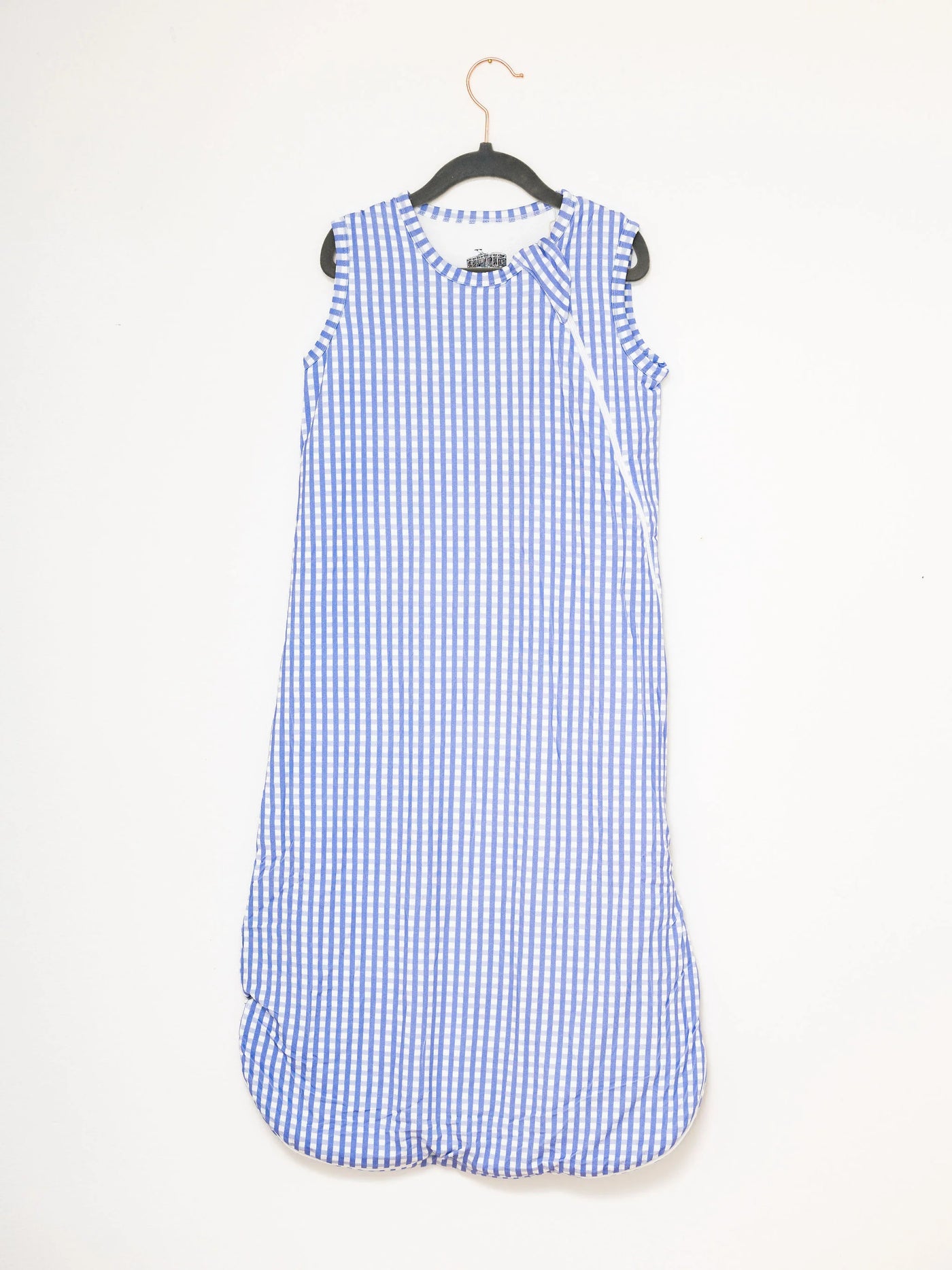 French Blue Gingham Sleep Bag