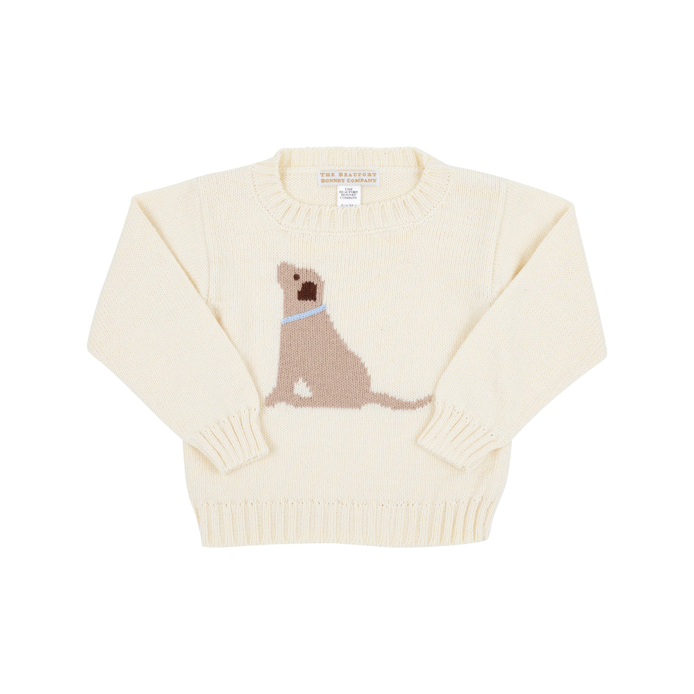 Palmetto Pearl With Dog Isaac's Intarsia Sweater (Unisex)