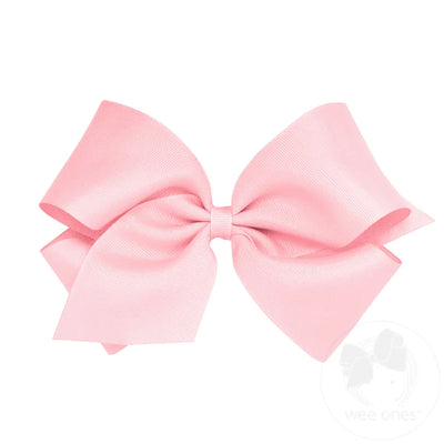 King Classic Grosgrain Hair Bow- Plain Wrap (14 Color Options)