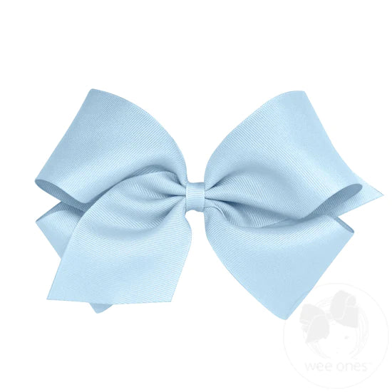 King Classic Grosgrain Hair Bow- Plain Wrap (10 Color Options)