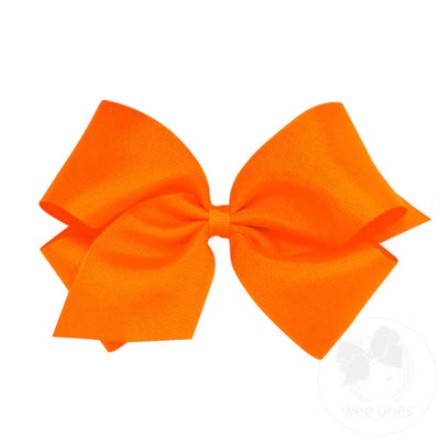 King Classic Grosgrain Hair Bow- Plain Wrap (14 Color Options)