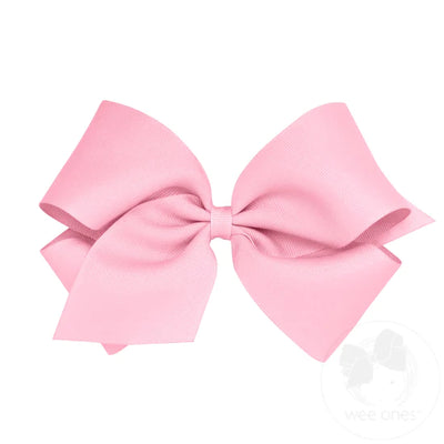 King Classic Grosgrain Hair Bow- Plain Wrap (14 Color Options)