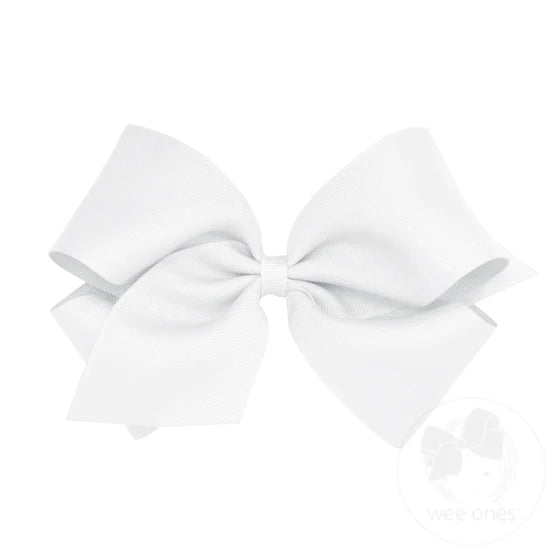 King Classic Grosgrain Hair Bow- Plain Wrap (14 Color Options)