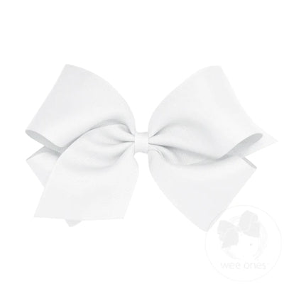 King Classic Grosgrain Hair Bow- Plain Wrap (10 Color Options)