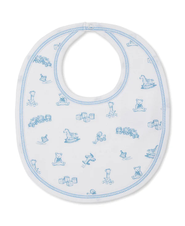 Vintage Toy Treasures Blue Bib