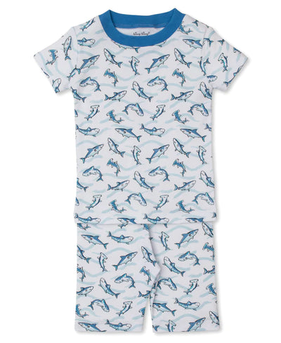 Blue Swift Sharks Short Pajama Set