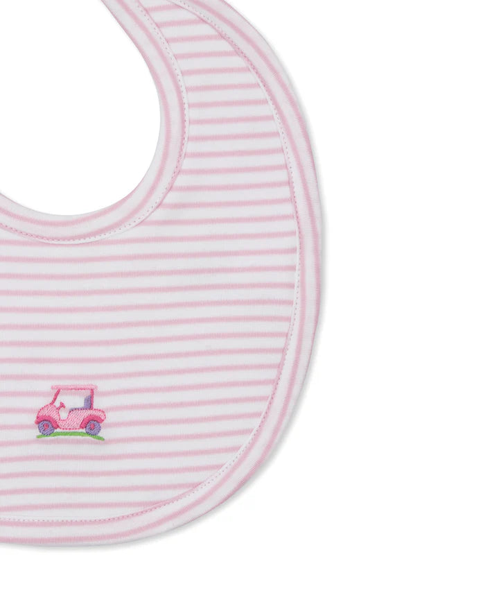 Fairway Foursome Pink Stripe Bib