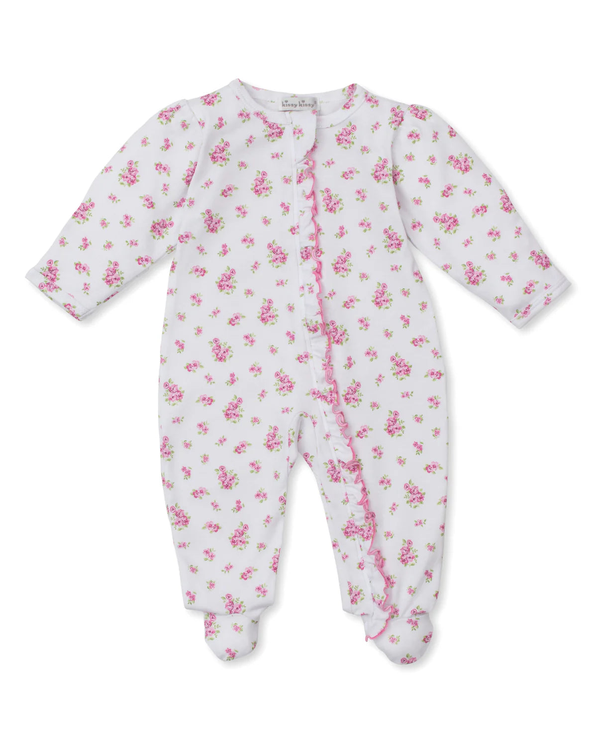 Roses and Blooms Lilac Zip Footie