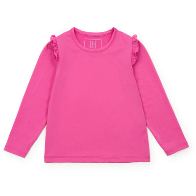 Hot Pink Mia Girls' Longsleeve Performance Top by LH Sport