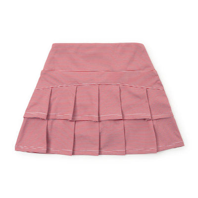 Red Stripes Margot Girls' Performance Skirt by LH Sport